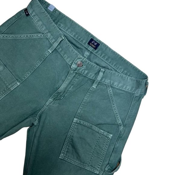 Citizens of Humanity Green Leah Cargo Pants - Picture 3 of 4